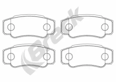 Комплект тормозных колодок, дисковый тормоз BRECK купить